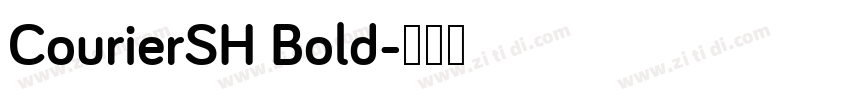 CourierSH Bold字体转换